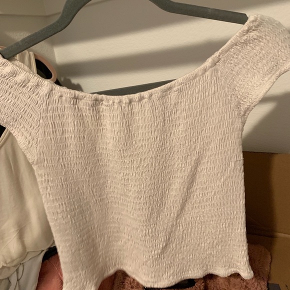 white off the shoulder top brandy melville - Picture 3 of 3